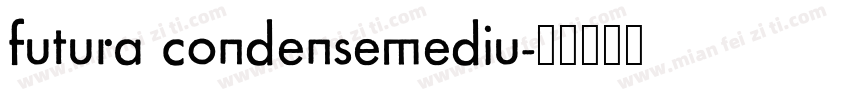 futura condensemediu字体转换